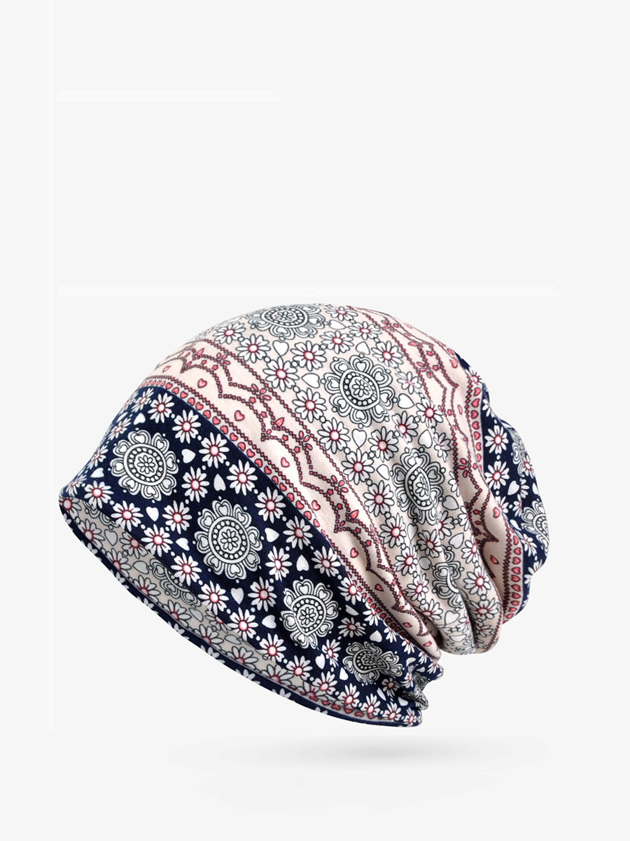 Cappello morbido floreale primaverile da donna