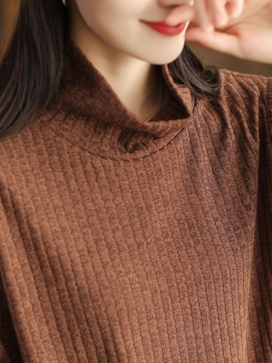 Felpa da donna vintage in lana lavorata a maglia