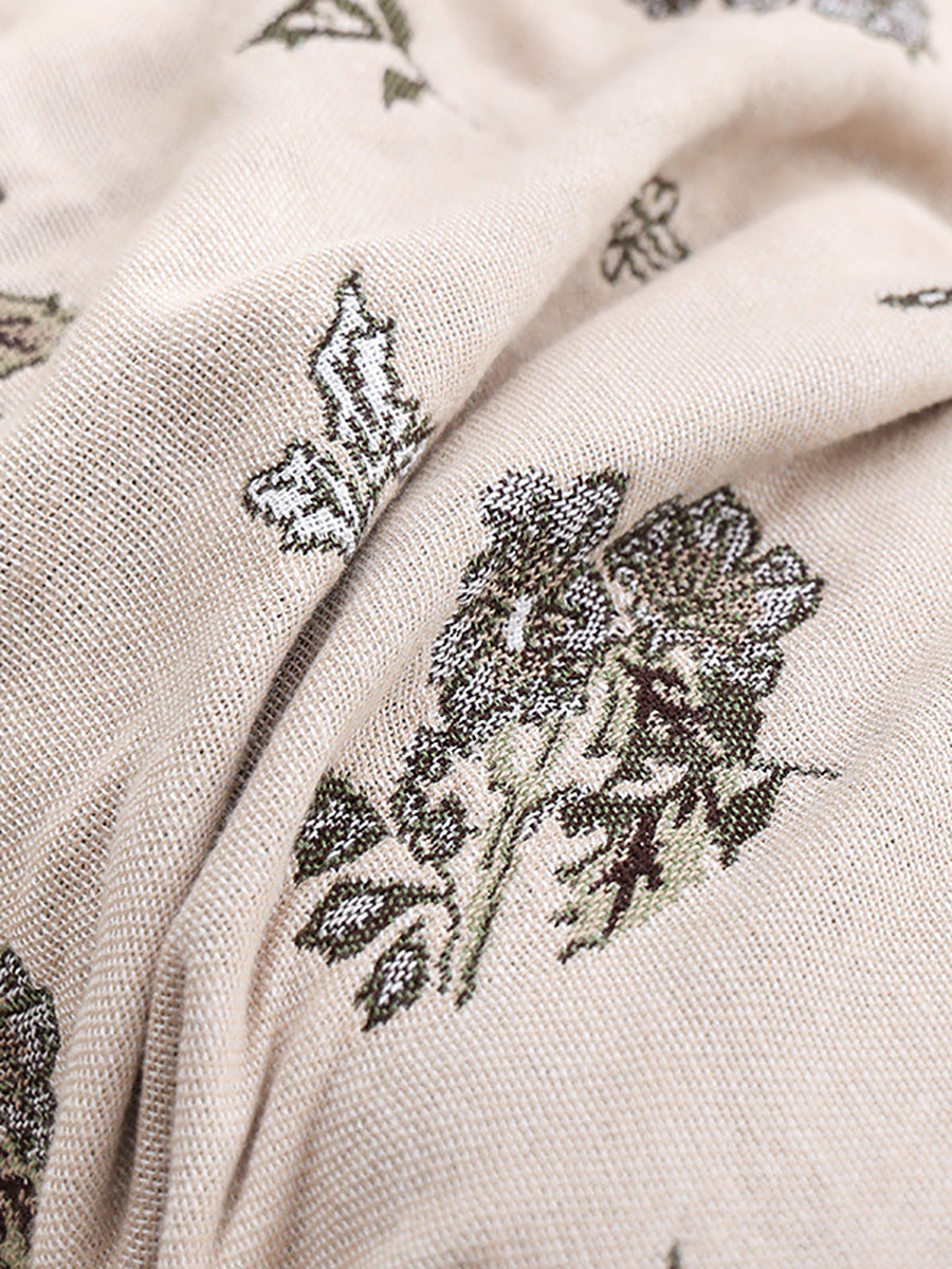 Asciugamano da bagno per adulti in 100% cotone con motivo floreale jacquard