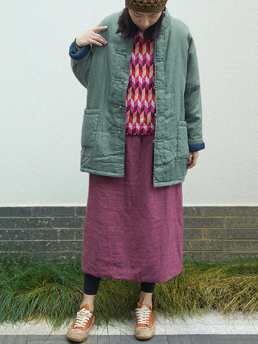 Cappotto invernale imbottito vintage da donna