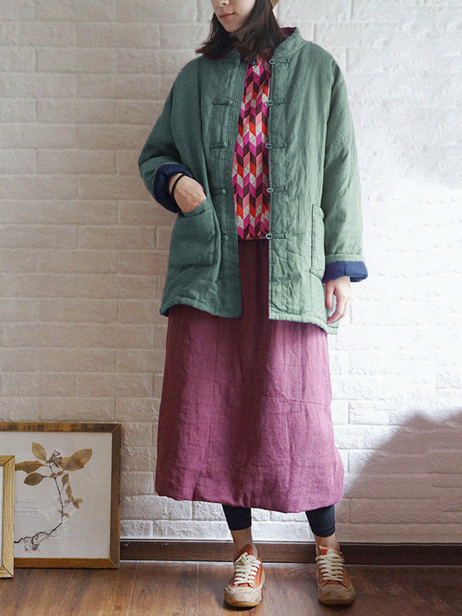 Cappotto invernale imbottito vintage da donna