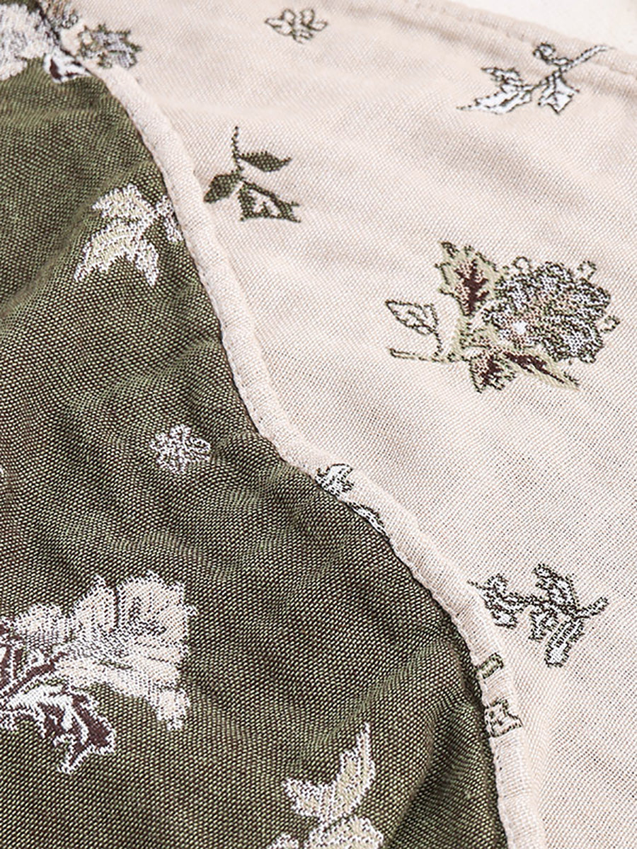 Asciugamano da bagno per adulti in 100% cotone con motivo floreale jacquard