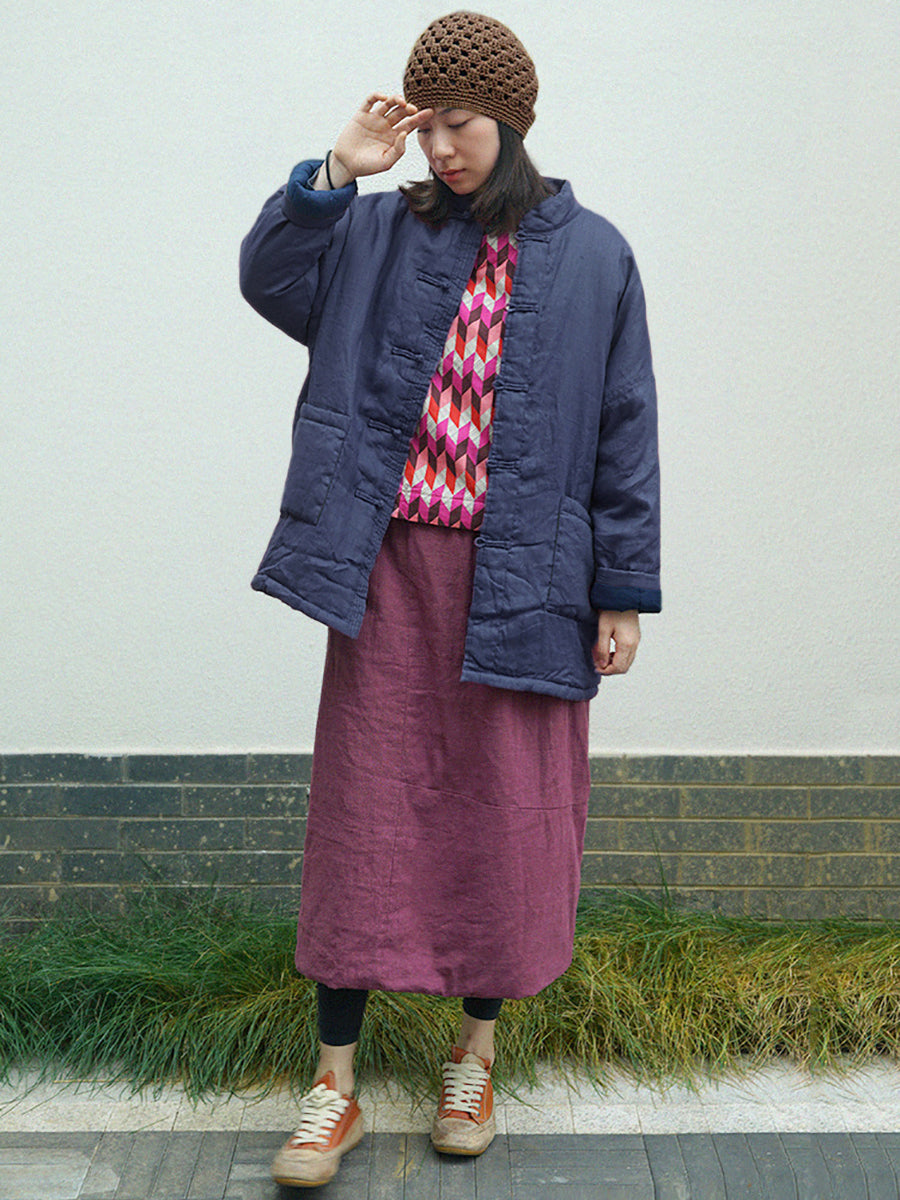 Cappotto invernale imbottito vintage da donna