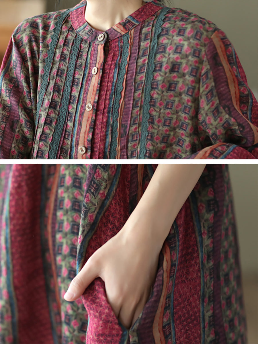 Camicia da donna in pizzo con volant e organza artistica