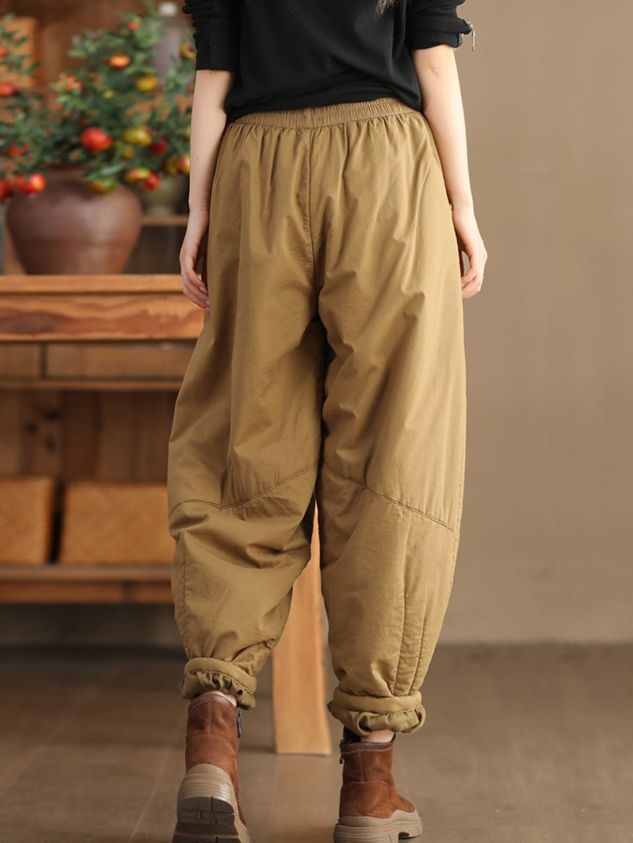 Pantaloni harem imbottiti vintage da donna