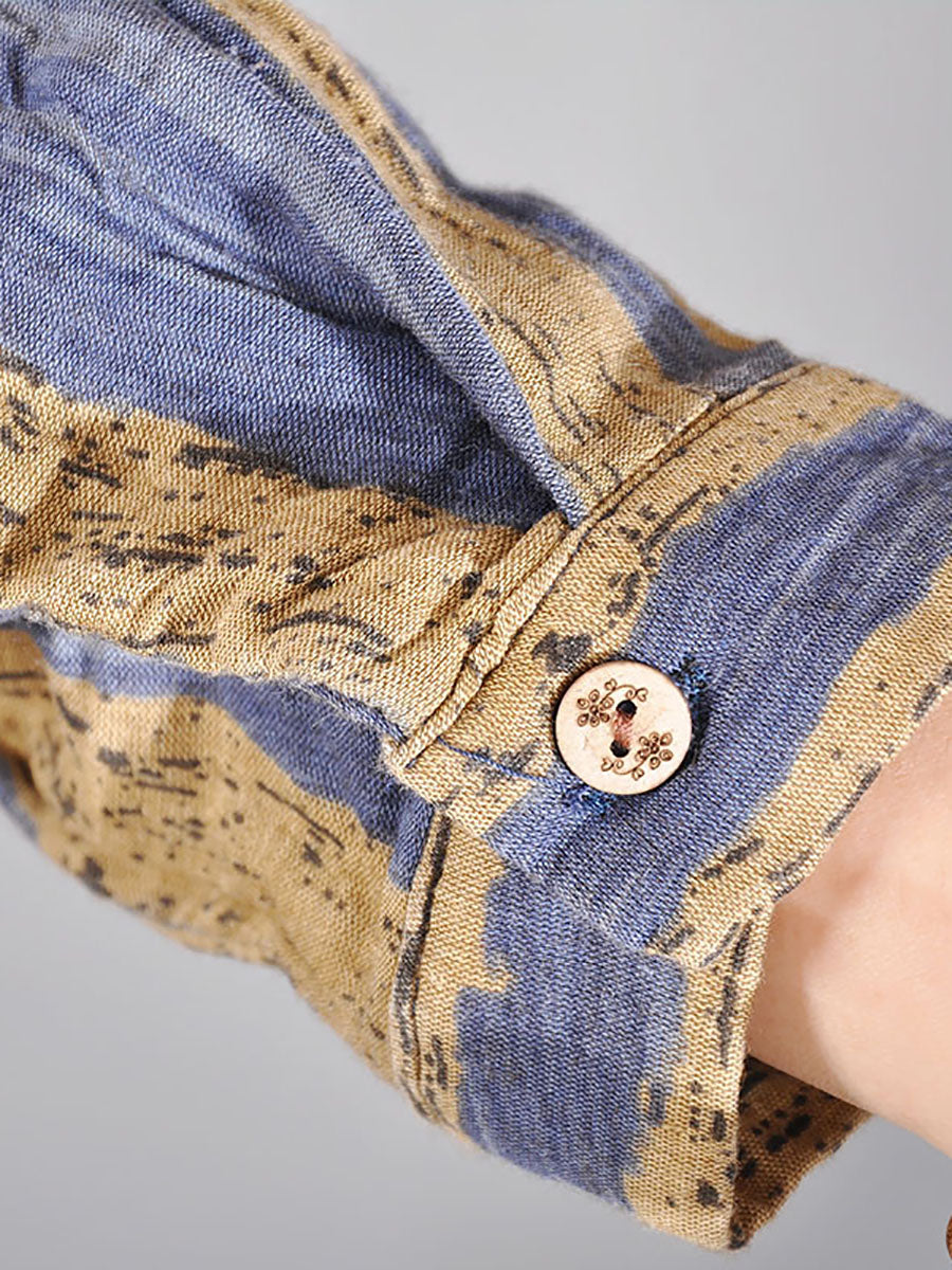 Abito casual da donna a righe in 100% cotone