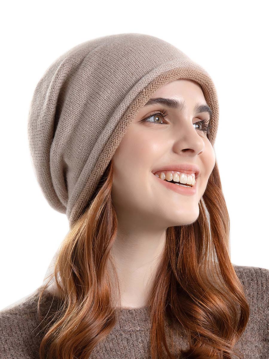 Cappello invernale in stile coreano tinta unita