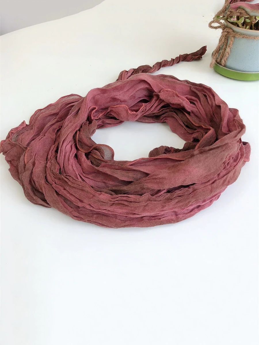 Sciarpa scialle morbida con piega tie-dye vintage da donna