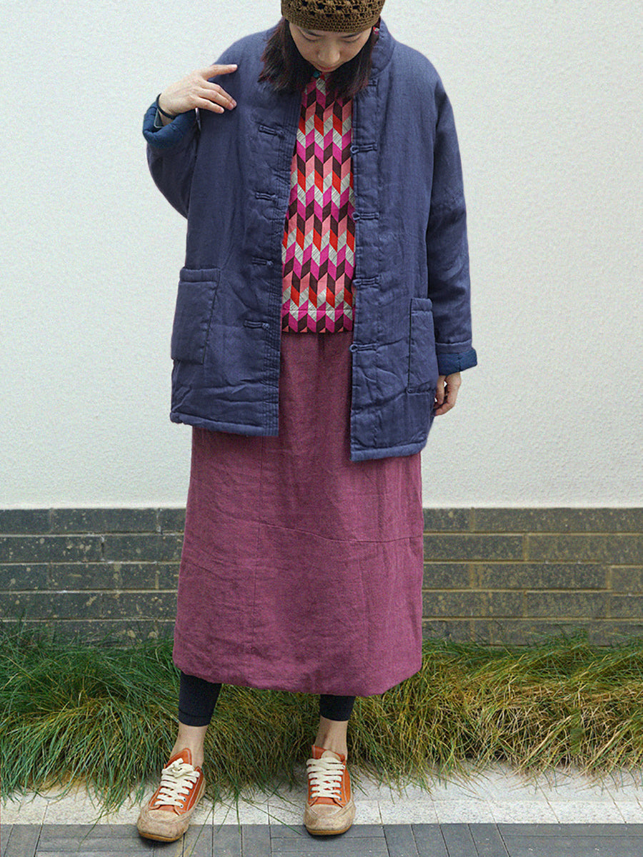 Cappotto invernale imbottito vintage da donna