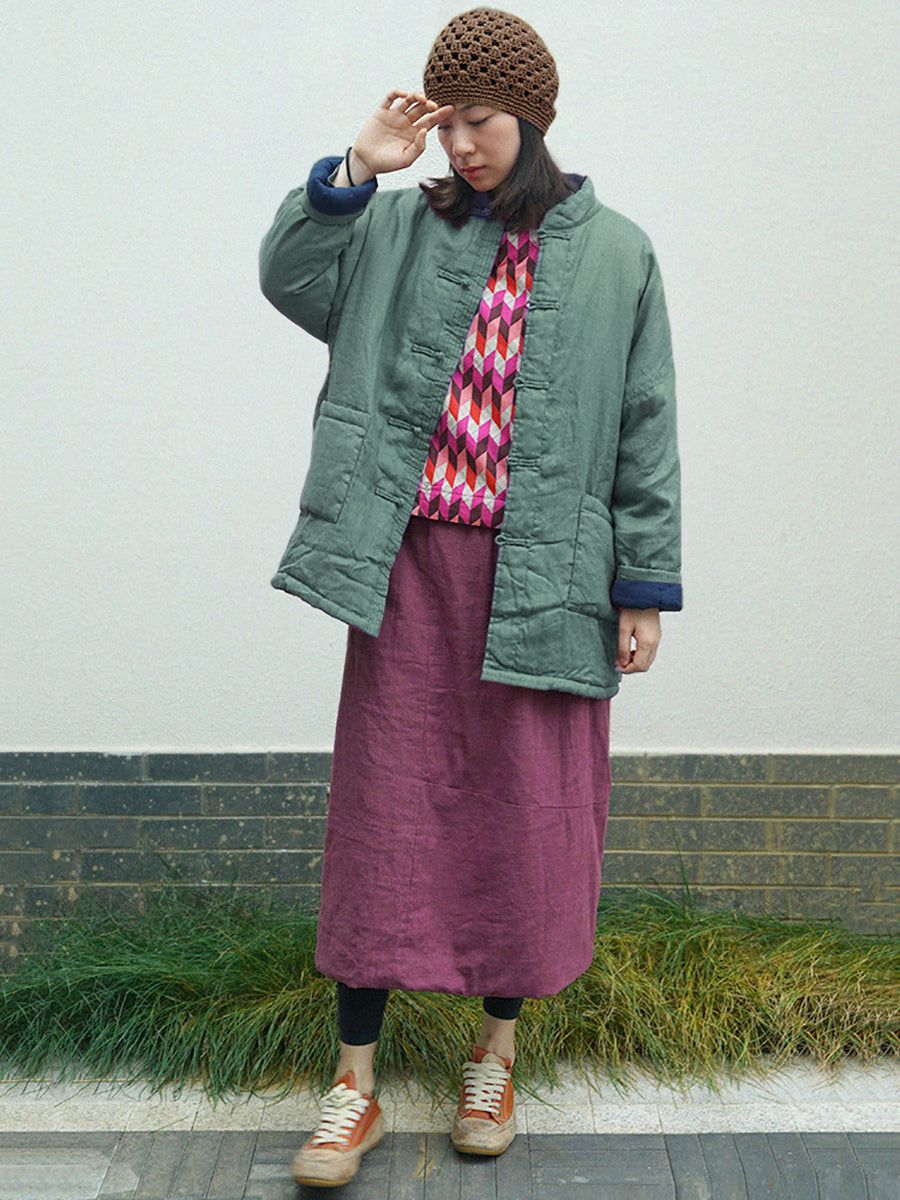Cappotto invernale imbottito vintage da donna
