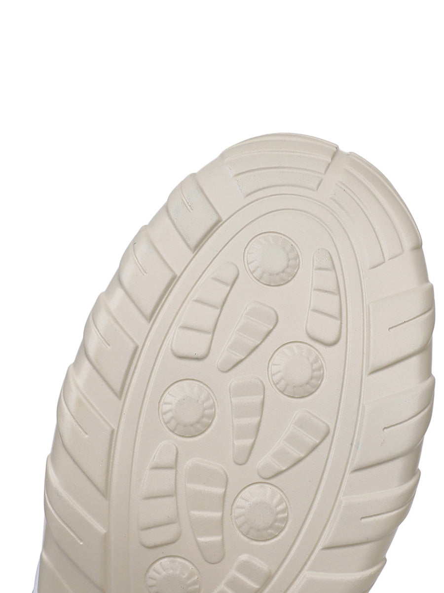 Scarpe estive da donna in pelle con plateau e ritaglio