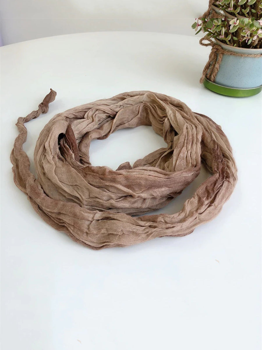 Écharpe châle souple pliable vintage tie-dye pour femme