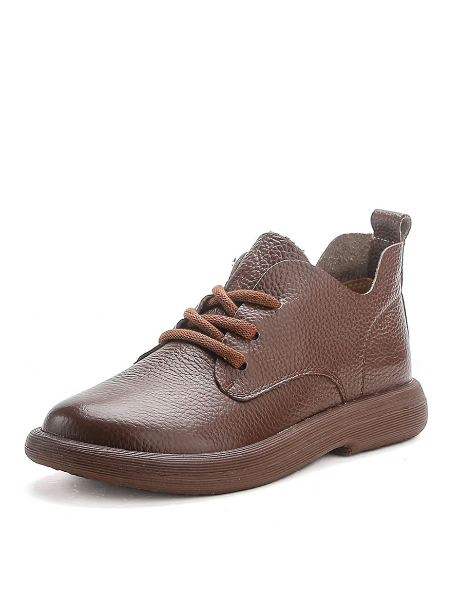 Scarpe basse casual da donna con cinturino in vera pelle morbida