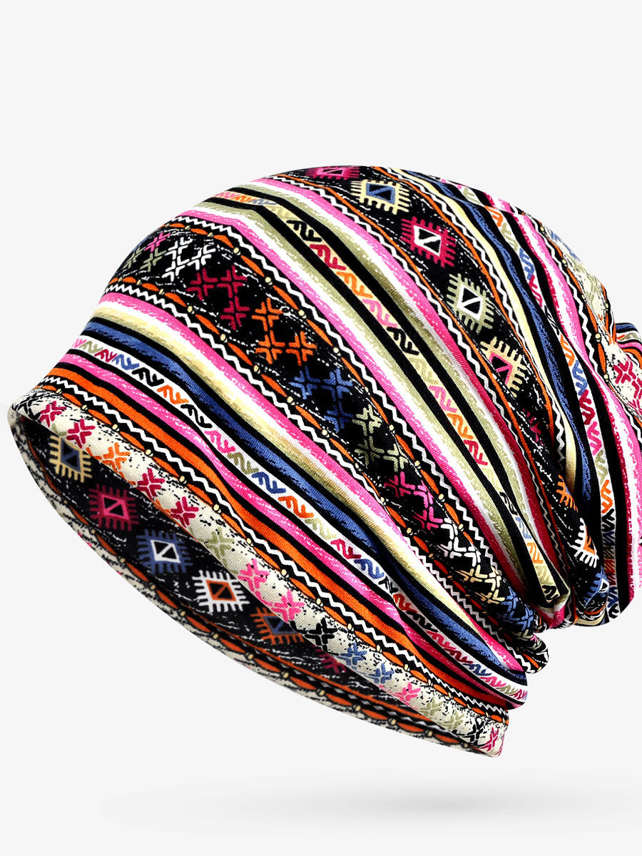 Cappello da donna sottile con stampe floreali per adulti primaverili