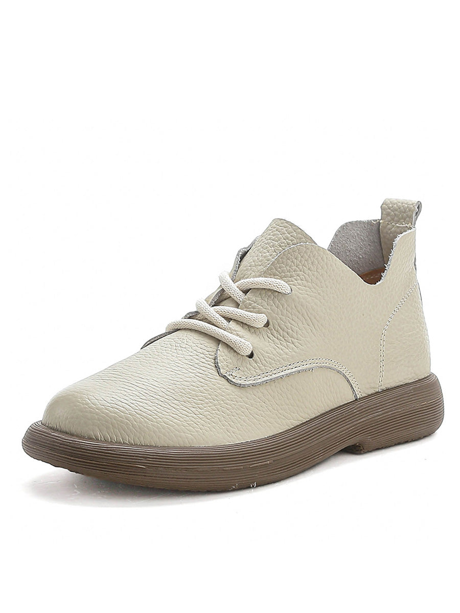 Scarpe basse casual da donna con cinturino in vera pelle morbida