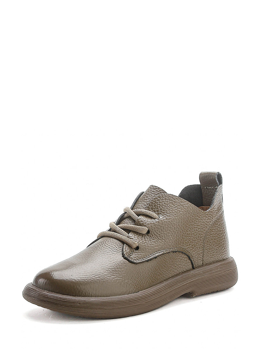 Scarpe basse casual da donna con cinturino in vera pelle morbida