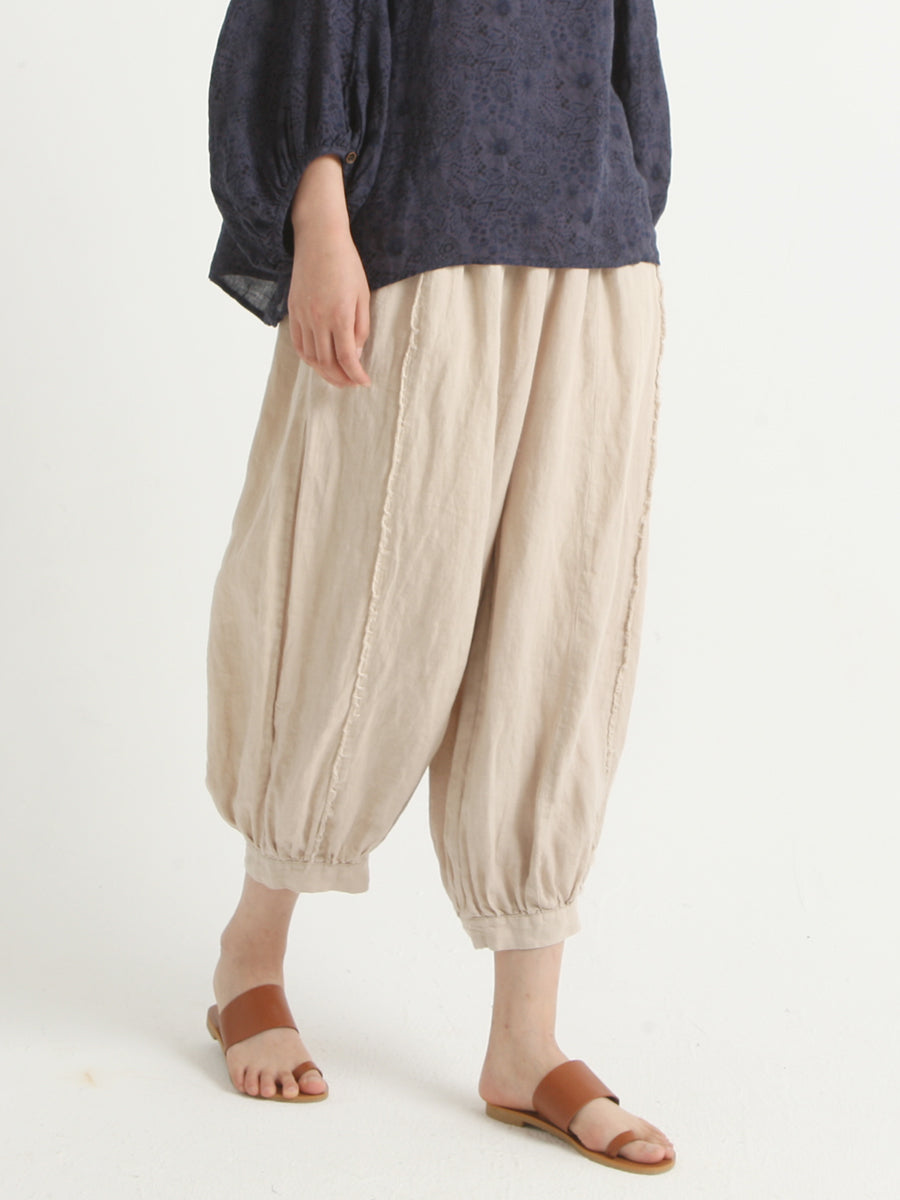 Linen Casual Women Loose Harem Pants