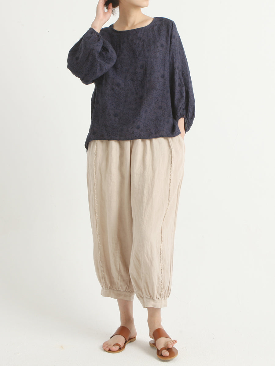 Linen Casual Women Loose Harem Pants