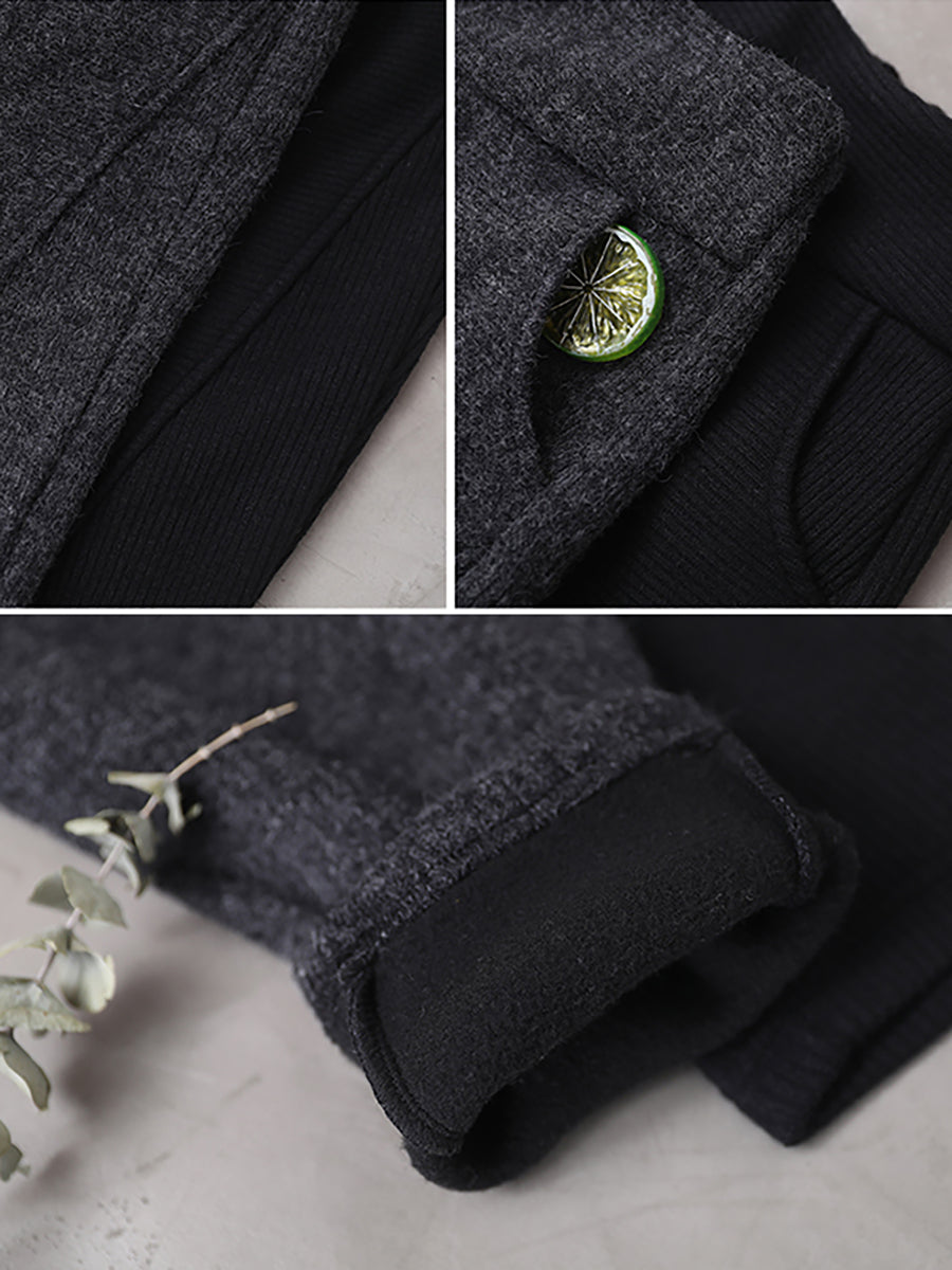 Pantaloni termici ispessiti casual primaverili