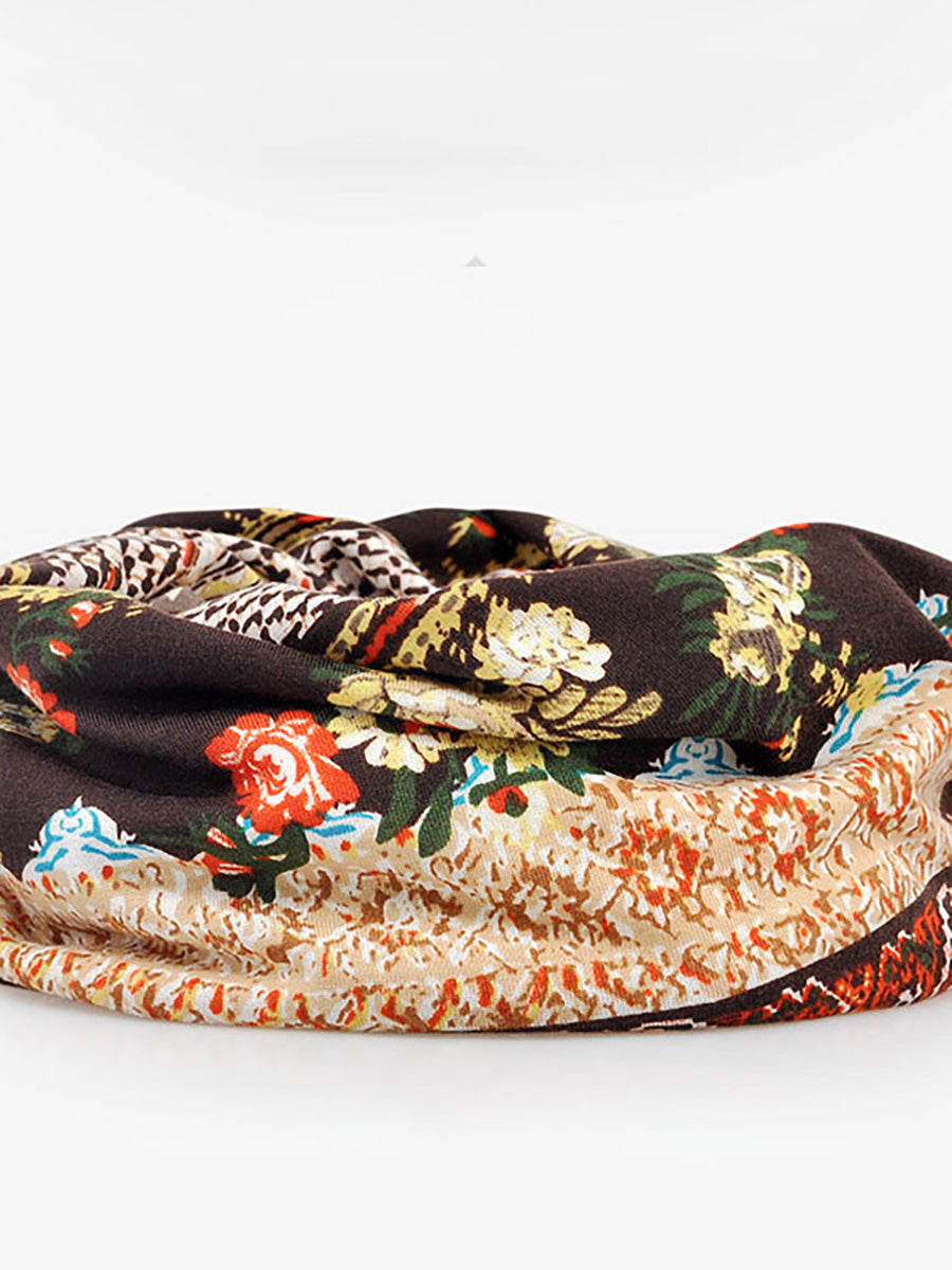 Cappello da donna sottile con stampe floreali per adulti primaverili