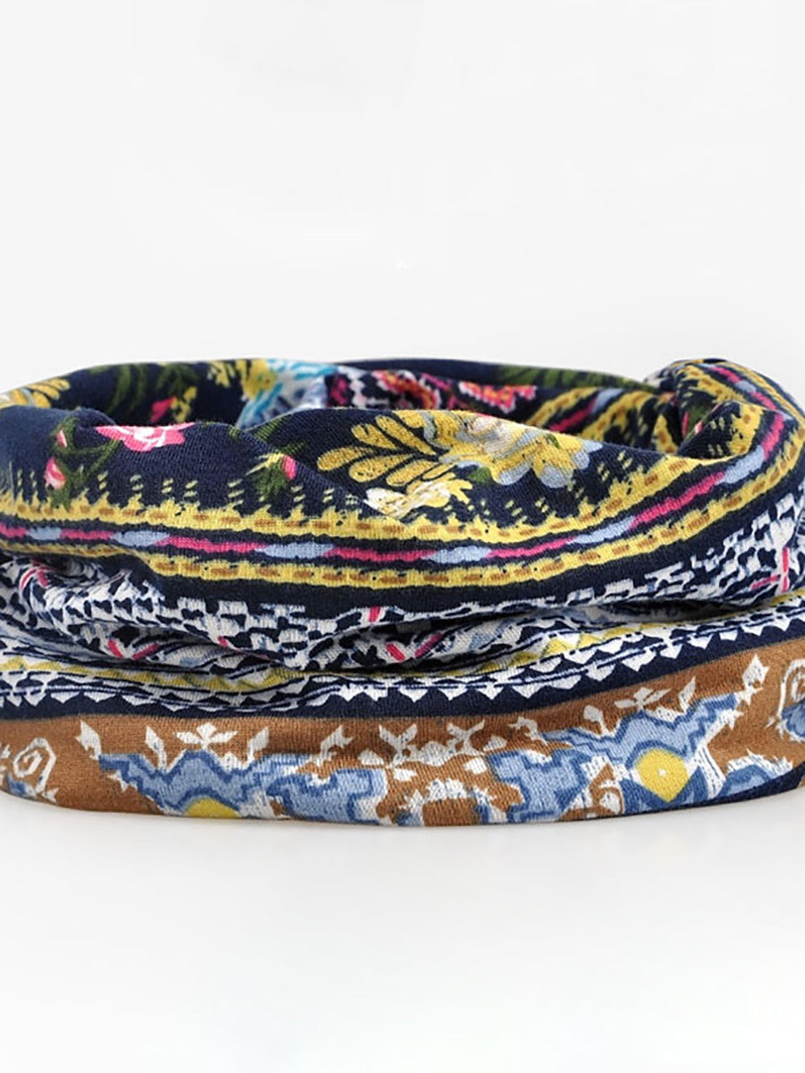 Cappello da donna sottile con stampe floreali per adulti primaverili