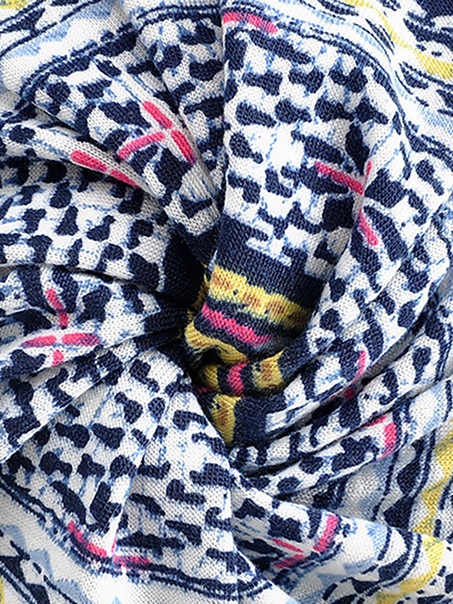 Cappello da donna sottile con stampe floreali per adulti primaverili