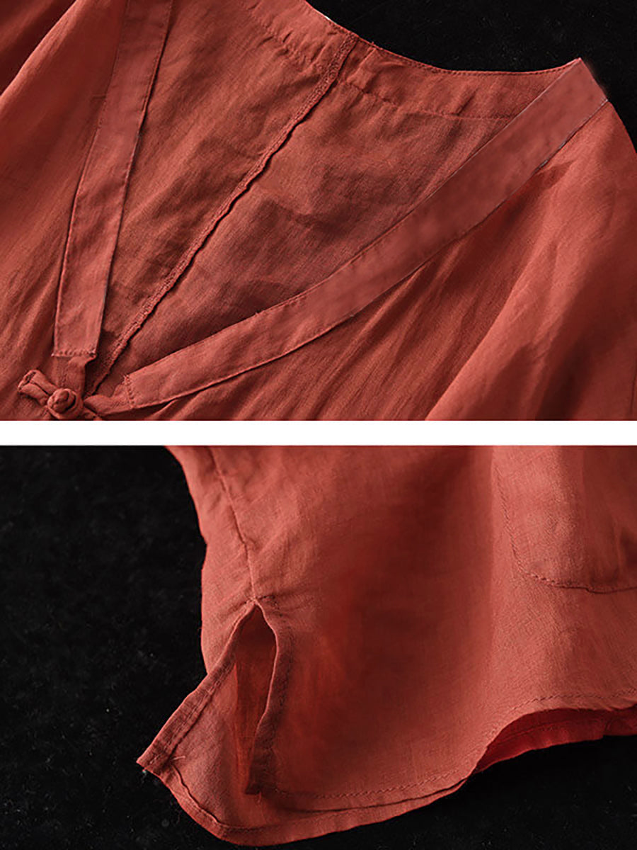 Cardigan vintage con protezione solare e tasca in ramiè