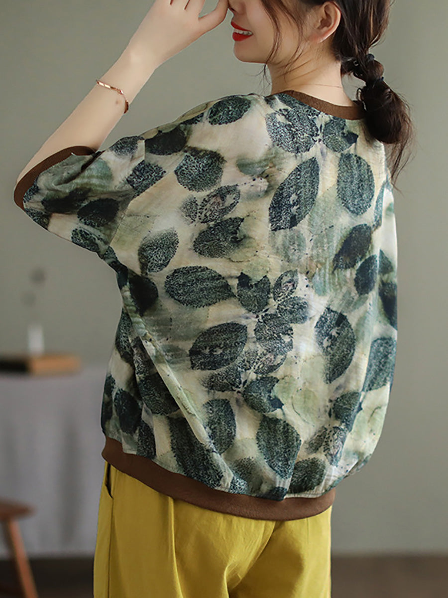 T-shirt décontracté à manches courtes pour femme