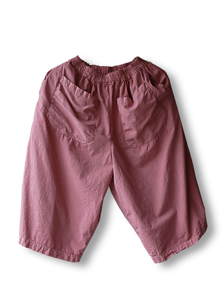 Pantalon d'été décontracté en coton pour femme