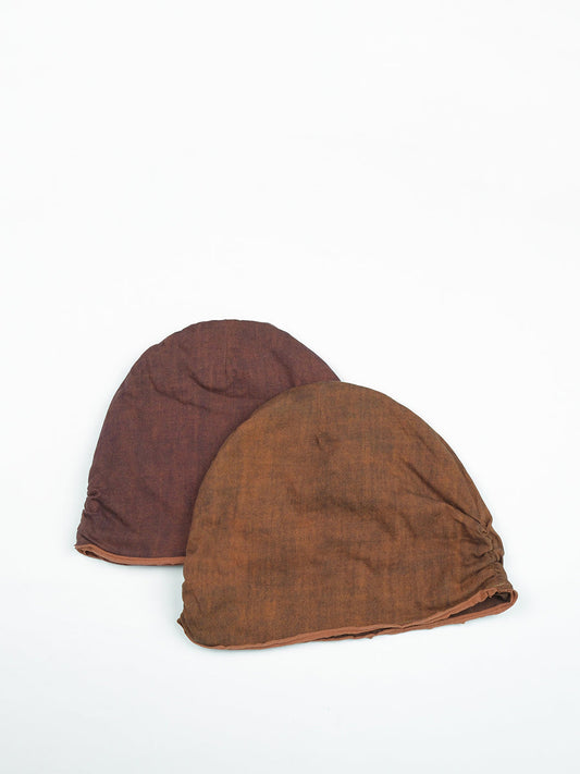 Cappello da donna vintage colorblock double-face 100% cotone