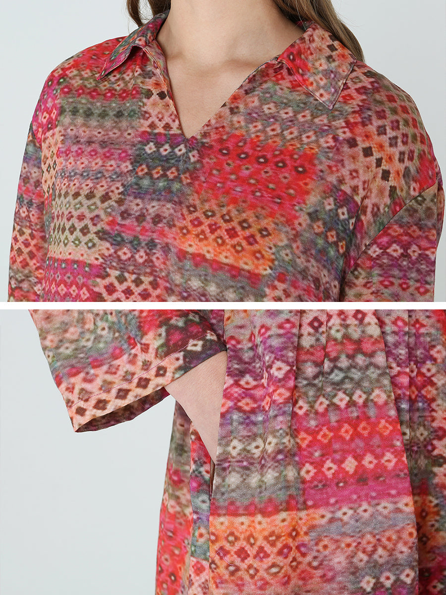 Prints Long Sleeve Spring Bohemia Dress