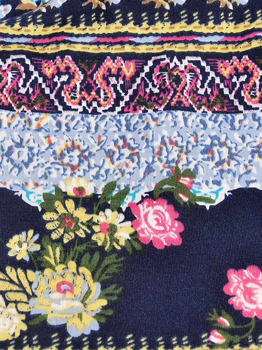 Cappello da donna sottile con stampe floreali per adulti primaverili