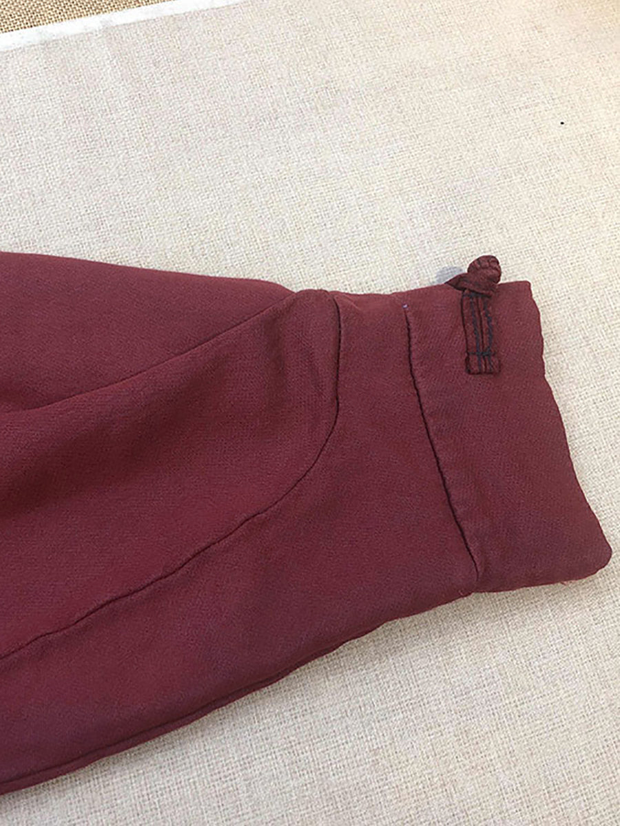 Felpa lunga con cappuccio e motivo floreale vintage da donna