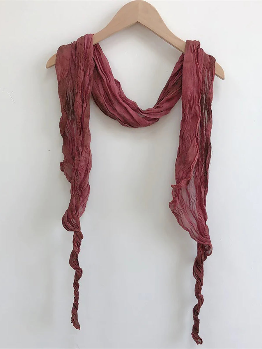 Écharpe châle souple pliable vintage tie-dye pour femme