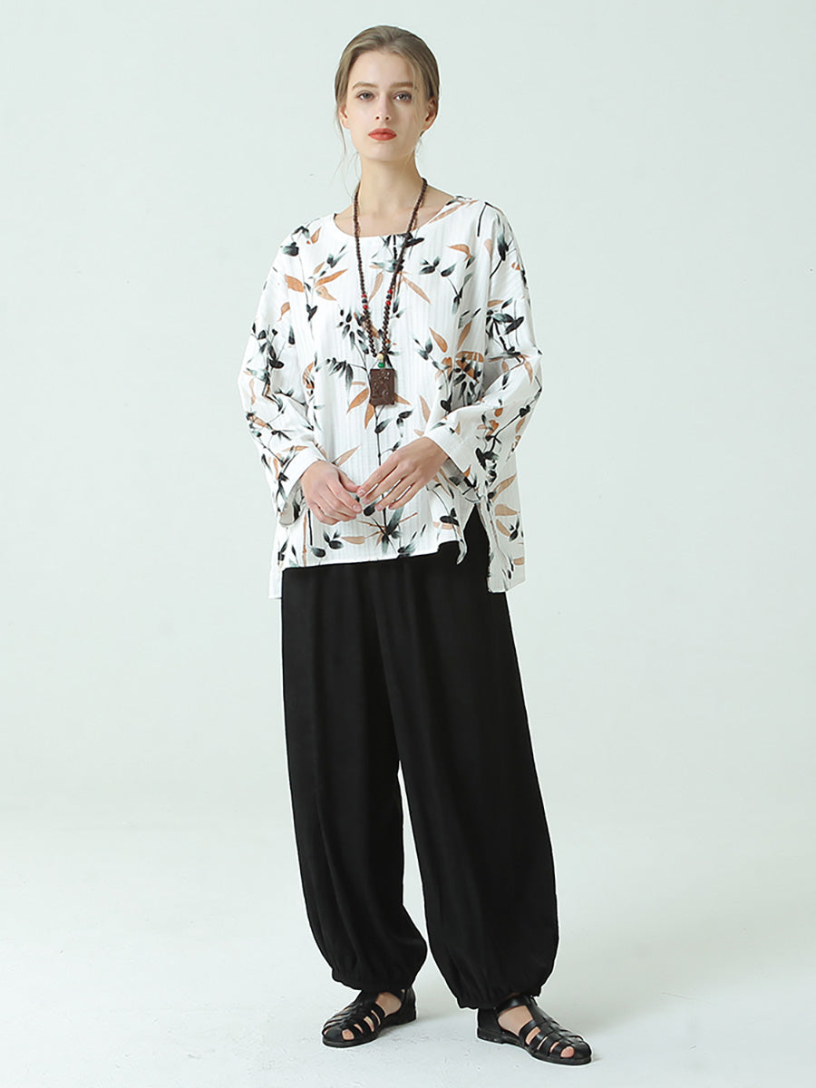 Pantalon lanterne ample de printemps pour femmes