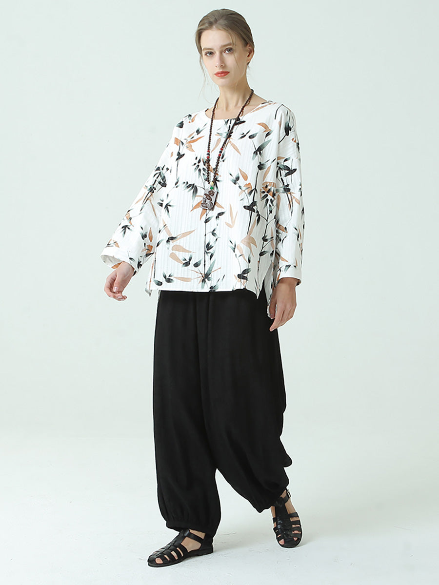 Pantalon lanterne ample de printemps pour femmes