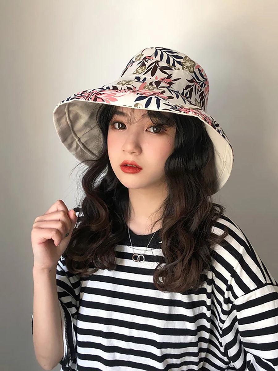 Cappello da sole estivo da donna, colore unico, pieghevole