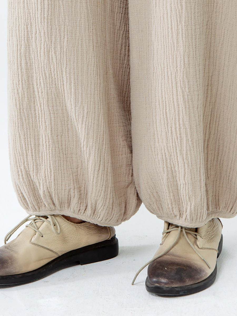 Pantaloni tascabili in cotone e lino