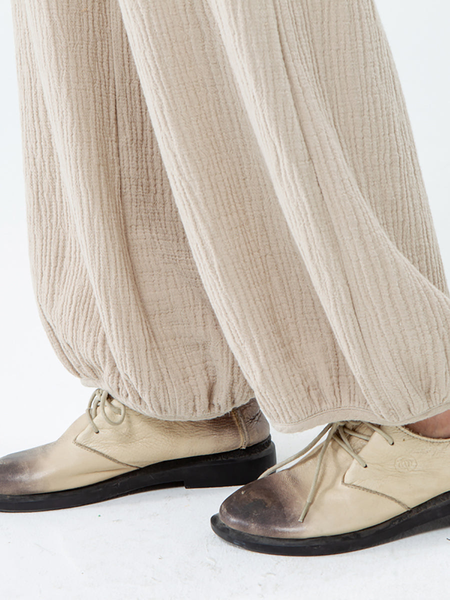 Pantaloni tascabili in cotone e lino