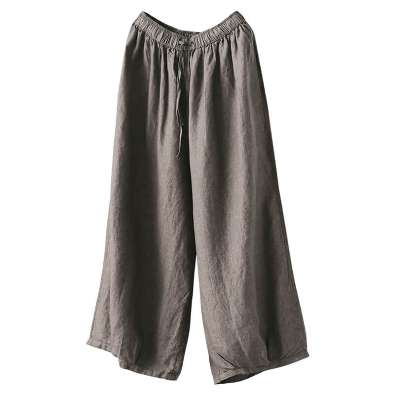Pantalon large décontracté pour femme à jambes larges