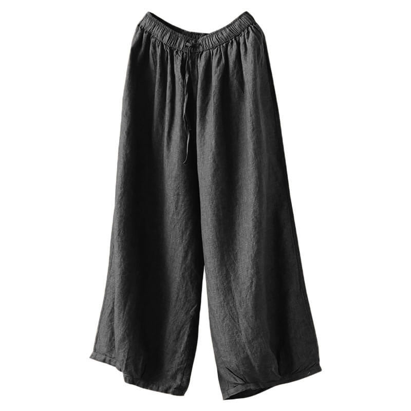 Pantalon large décontracté pour femme à jambes larges