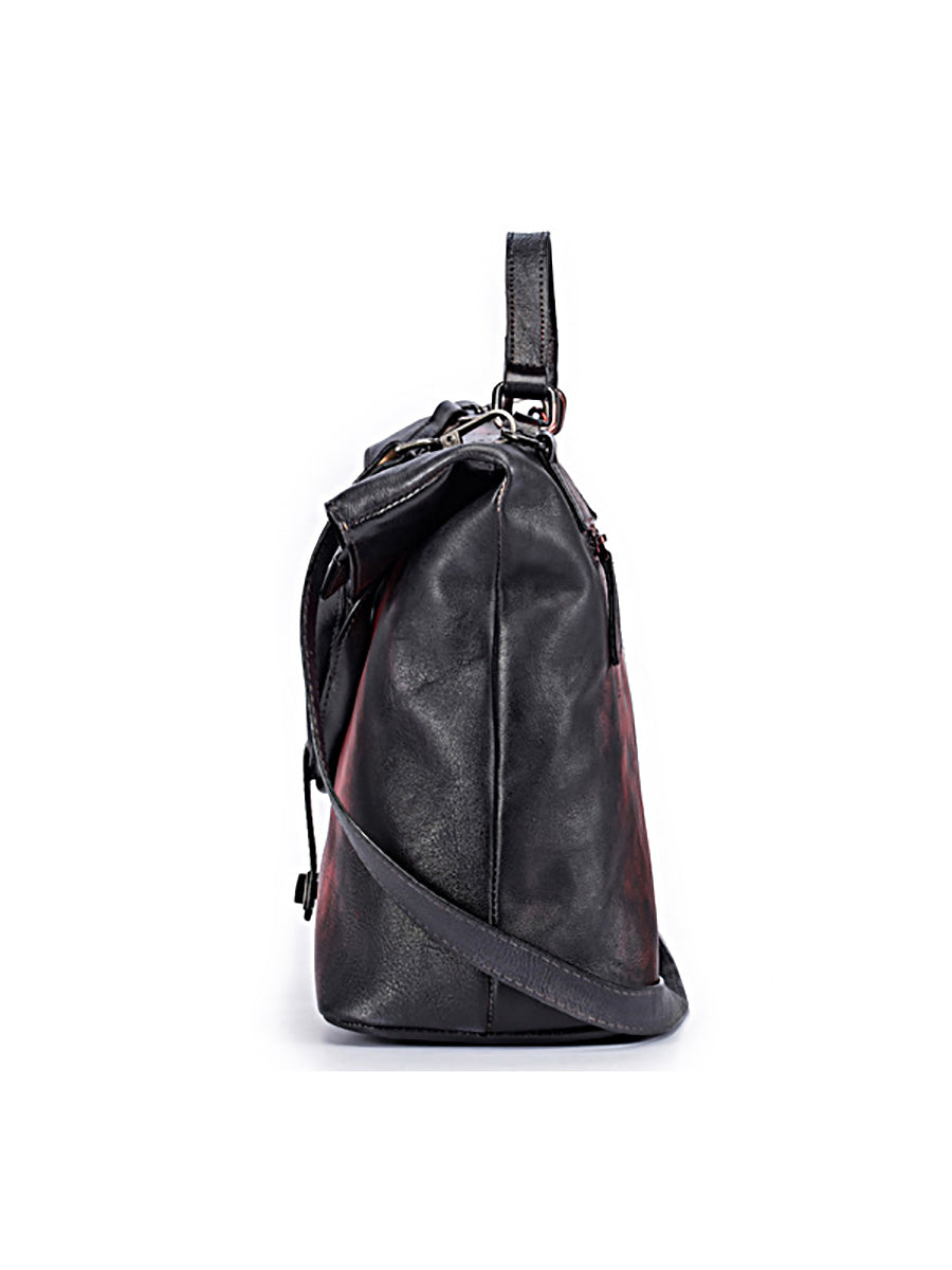 Borsa a tracolla retrò tinta unita per donna