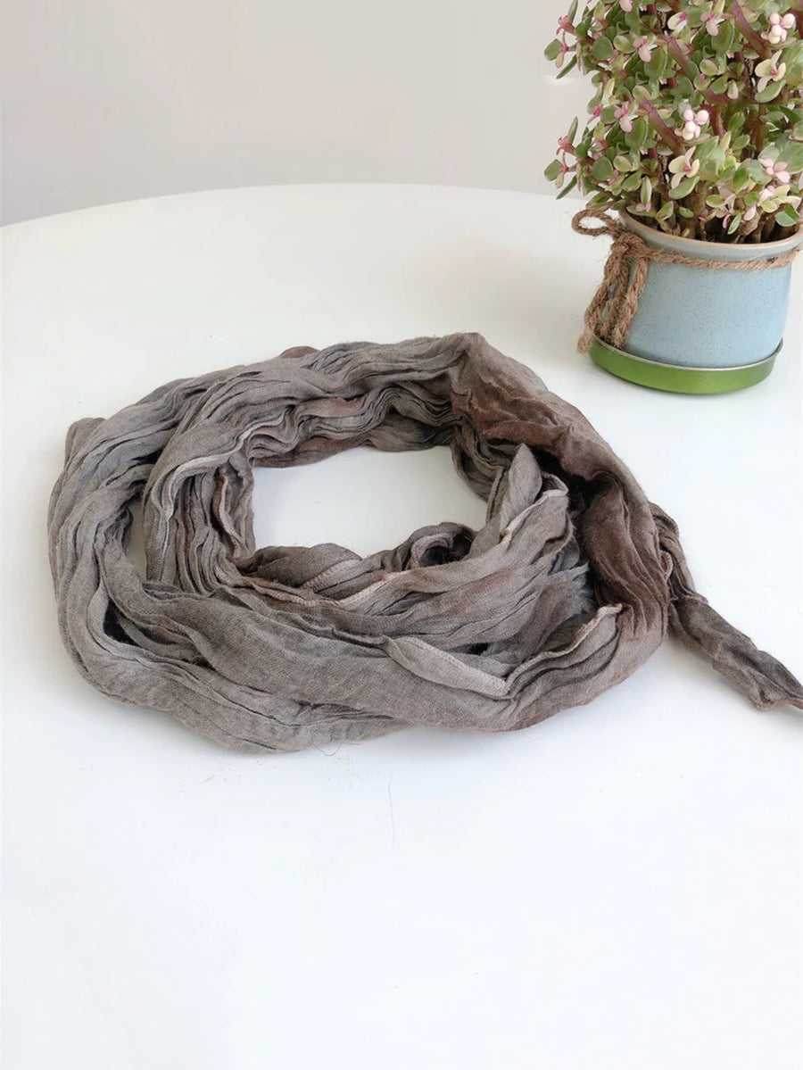 Écharpe châle souple pliable vintage tie-dye pour femme