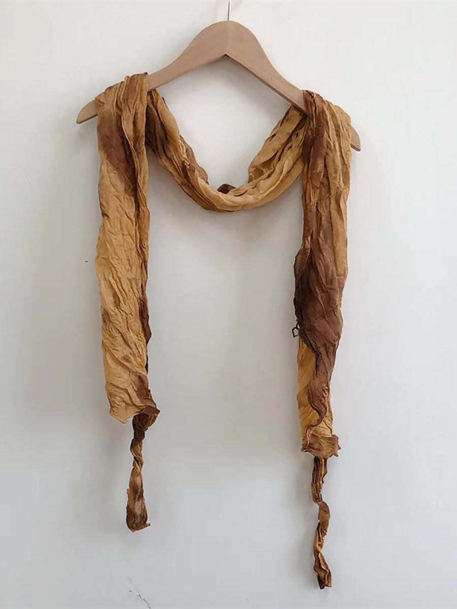 Écharpe châle souple pliable vintage tie-dye pour femme