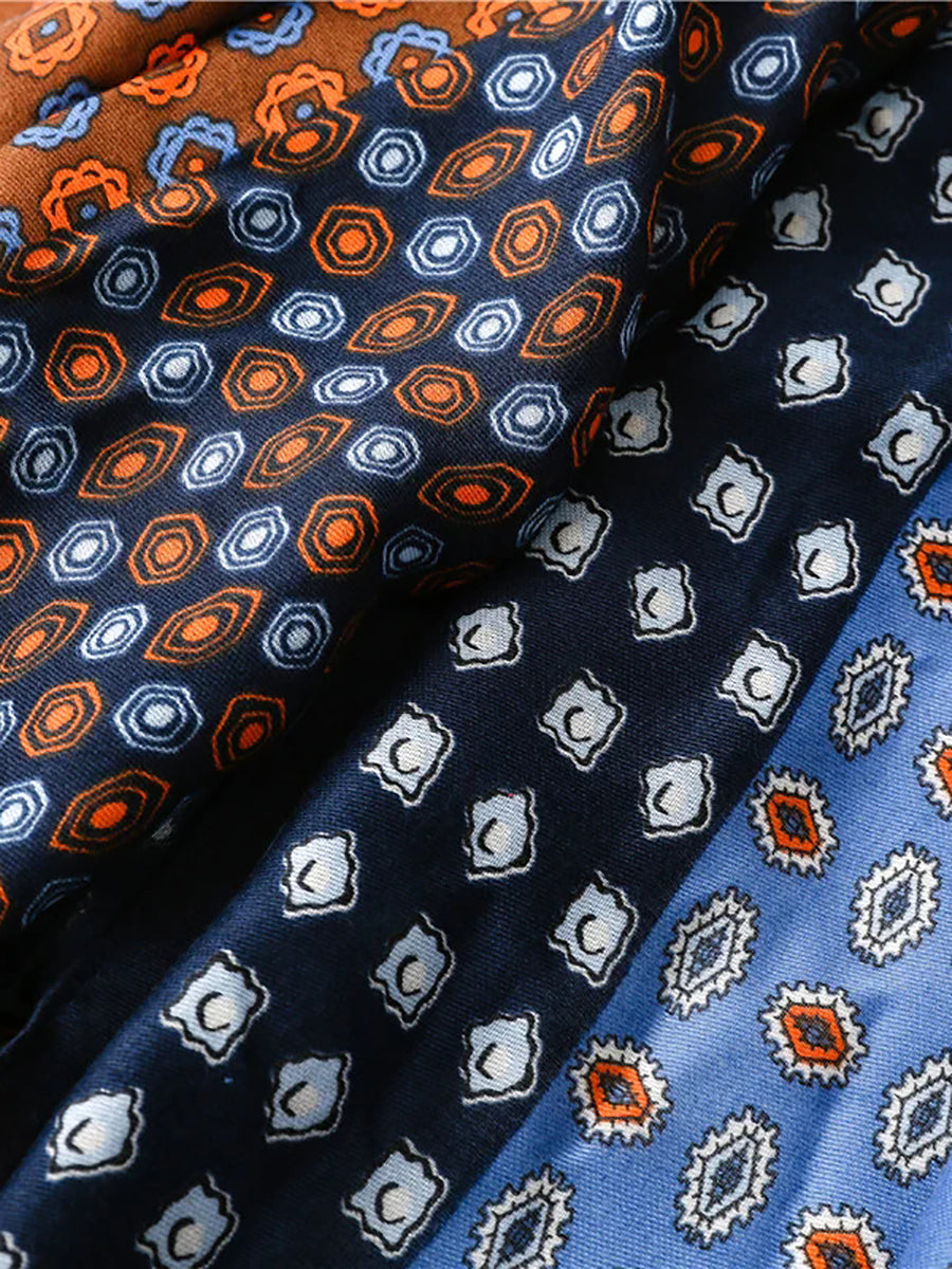 Sciarpa scialle anti-sole con nappe geometriche vintage